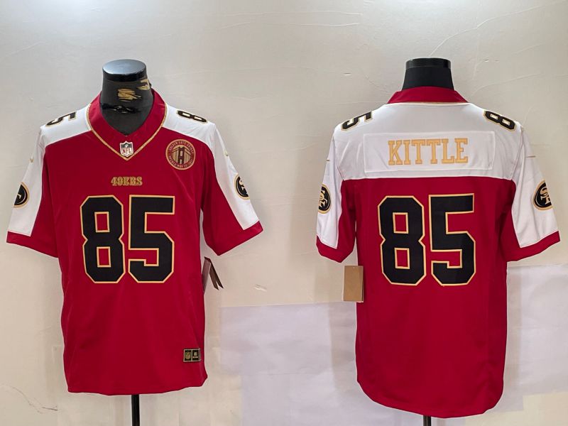 Men 2026 San Francisco 49ers #85 Kittle Red 3th generations Nike Limited NFL Jersey style 0054->san francisco 49ers->NFL Jersey
